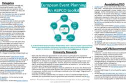 European Event Planning - an ABPCO toolkit