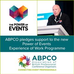 ABPCO pledges support to new Power of Events  Experience of Work programme