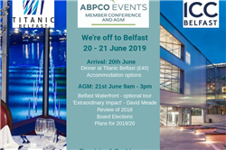 ABPCO are off to Belfast for the Member Conference & AGM: 20 – 21 June 2019
